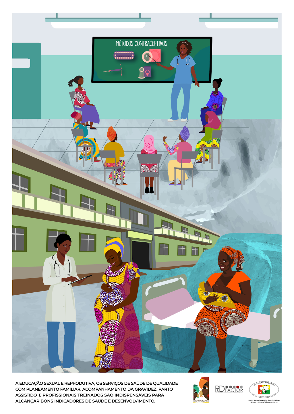 Ilustrações - Meninas e Mulheres – Educação, Saúde, Igualdade, Direitos - 09