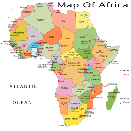 mapa africa 450x450