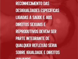 A Consciencialização e o Reconhecimento das Desigualdades Específicas Ligadas à Saúde e aos Direitos Sexuais e Reprodutivos Devem ser Parte Integrante de Qualquer Reflexão Séria Sobre Igualdade e Direitos Humanos. Joana Costa - Inspiring Girls